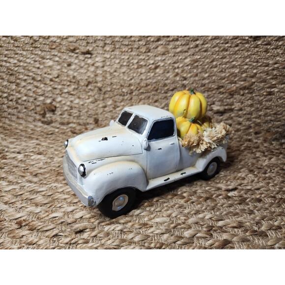 Northlight Distressed Truck With Pumpkins Hay Thanksgiving Fall Table Top Decor - Picture 2 of 10